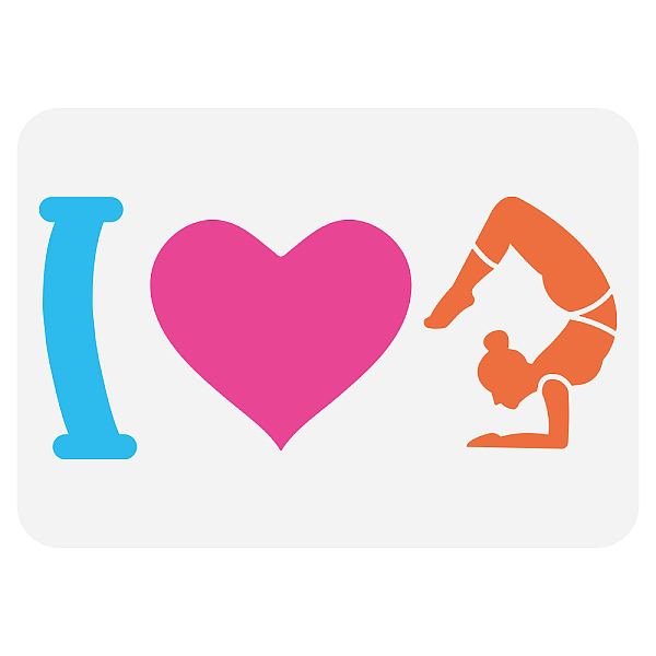 PandaHall FINGERINSPIRE I Love Yoga Painting Stencil 8.3x11.7inch Hollowed Words Heart Pattern Stencil for Painting Reusable Woman Yoga...
PandaHall FINGERINSPIRE I Love Yoga Painting Stencil 8.3x11.7inch Hollowed Words Heart Pattern Stencil for Painting Reusable Woman Yoga...