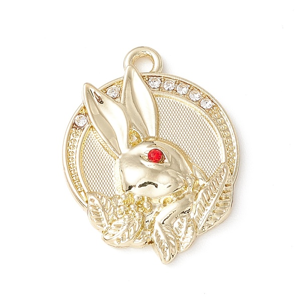PandaHall Alloy Micro Pave Cubic Zirconia Pendants, Flat Round with Rabbit, Light Gold, 22.5x17x3.5mm, Hole: 1.6mm Alloy+Cubic Zirconia Flat..., Red
PandaHall Alloy Micro Pave Cubic Zirconia Pendants, Flat Round with Rabbit, Light Gold, 22.5x17x3.5mm, Hole: 1.6mm Alloy+Cubic Zirconia Flat..., Red