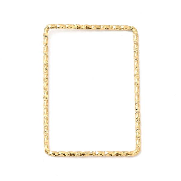 PandaHall 304 Stainless Steel Linking Rings, Textured, Rectangle, Real 18K Gold Plated, 31.5x22x1mm, Inner Diameter: 29.5x19.5mm 304...
PandaHall 304 Stainless Steel Linking Rings, Textured, Rectangle, Real 18K Gold Plated, 31.5x22x1mm, Inner Diameter: 29.5x19.5mm 304...