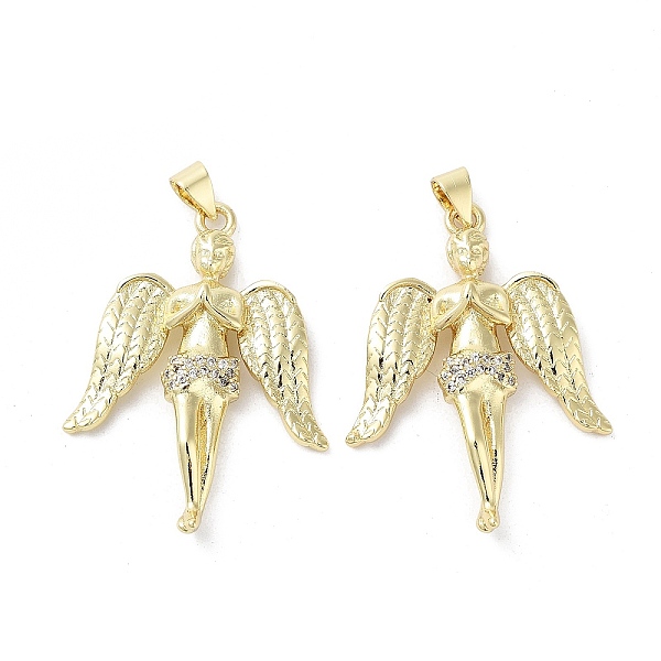 PandaHall Rack Plating Angel Brass Micro Pave Cubic Zirconia Pendants, Cadmium Free & Lead Free, Long-Lasting Plated, Real 18K Gold Plated..., Clear
PandaHall Rack Plating Angel Brass Micro Pave Cubic Zirconia Pendants, Cadmium Free & Lead Free, Long-Lasting Plated, Real 18K Gold Plated..., Clear