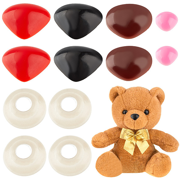 PandaHall HOBBIESAY 200Pcs 4 Colors Flat Triangle Plastic Craft Noses, Doll Making Supplies, with 200Pcs Plastic Pads, Mixed Color, 14x11mm..., Multicolor
PandaHall HOBBIESAY 200Pcs 4 Colors Flat Triangle Plastic Craft Noses, Doll Making Supplies, with 200Pcs Plastic Pads, Mixed Color, 14x11mm..., Multicolor