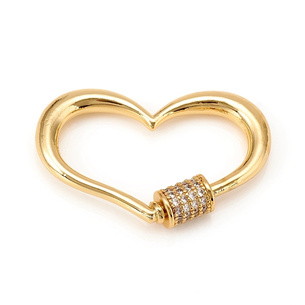 PandaHall Brass Screw Carabiner Lock Charm, for Necklaces Making, with Clear Cubic Zirconia, Heart, Golden, 21.5x33x3.5mm, Screw: 7x5.5mm...
PandaHall Brass Screw Carabiner Lock Charm, for Necklaces Making, with Clear Cubic Zirconia, Heart, Golden, 21.5x33x3.5mm, Screw: 7x5.5mm...