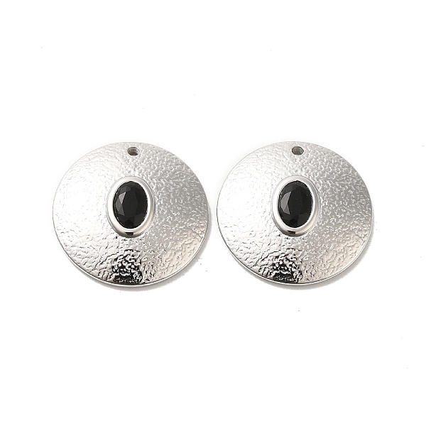 PandaHall 304 Stainless Steel Pendants, with Rhinestone, Flat Round Charms, Stainless Steel Color, Jet, 20x3.8mm, Hole: 1.4mm Stainless..., Black
PandaHall 304 Stainless Steel Pendants, with Rhinestone, Flat Round Charms, Stainless Steel Color, Jet, 20x3.8mm, Hole: 1.4mm Stainless..., Black