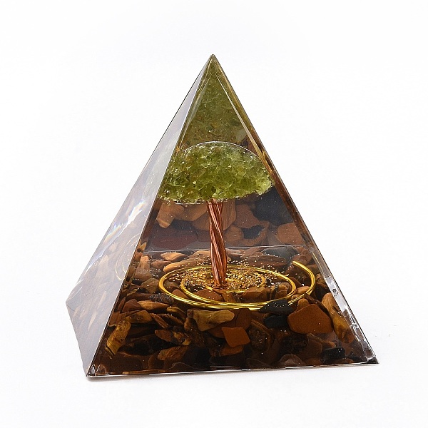 PandaHall Resin Orgonite Pyramid Home Display Decorations, with Natural Gemstone Chips, Gold, 50x50x50mm Resin Pyramid Gold
PandaHall Resin Orgonite Pyramid Home Display Decorations, with Natural Gemstone Chips, Gold, 50x50x50mm Resin Pyramid Gold