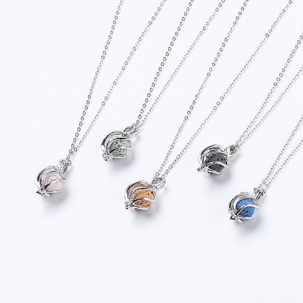 PandaHall Pendant Necklaces, with Brass Locket Pendants and Lava Rock Perfume Beads, Brass Chain Necklace Making, Lead Free & Cadmium Free..., Multicolor
PandaHall Pendant Necklaces, with Brass Locket Pendants and Lava Rock Perfume Beads, Brass Chain Necklace Making, Lead Free & Cadmium Free..., Multicolor