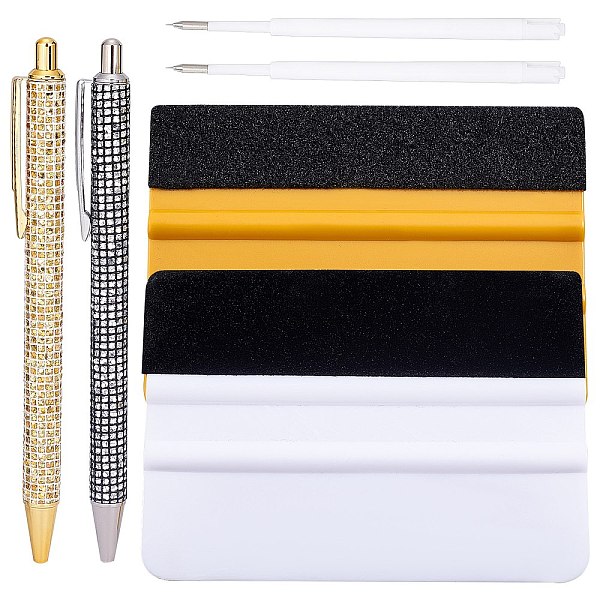 PandaHall Gorgecraft Plastic Creative Teardrop Pattern Ball Pens, Air Release Tool Portable Pen, Rectangle Velvet Scraper, Gold, 140x14x9mm...
PandaHall Gorgecraft Plastic Creative Teardrop Pattern Ball Pens, Air Release Tool Portable Pen, Rectangle Velvet Scraper, Gold, 140x14x9mm...