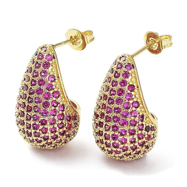 PandaHall Cubic Zirconia Teardrop Stud Earrings, Real 16K Gold Plated Brass Earrings for Woman, Medium Violet Red, 20x12mm Cubic Zirconia...
PandaHall Cubic Zirconia Teardrop Stud Earrings, Real 16K Gold Plated Brass Earrings for Woman, Medium Violet Red, 20x12mm Cubic Zirconia...