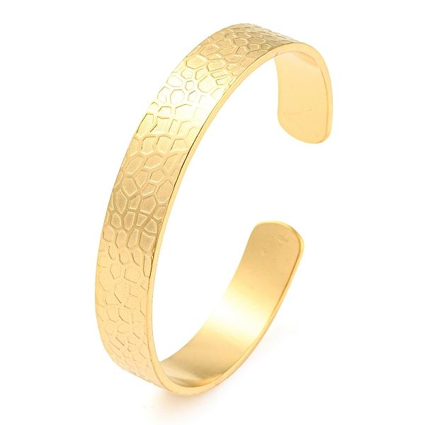 PandaHall 304 Stainless Steel Open Cuff Bangles, Golden, Inner Diameter: 2-1/4x1-7/8 inch(5.85x4.8cm) 304 Stainless Steel
PandaHall 304 Stainless Steel Open Cuff Bangles, Golden, Inner Diameter: 2-1/4x1-7/8 inch(5.85x4.8cm) 304 Stainless Steel