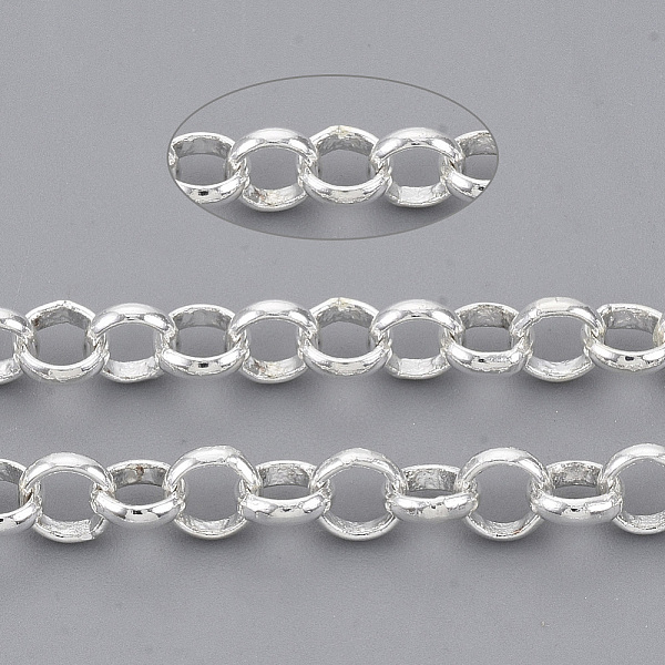 PandaHall Brass Rolo Chains, Belcher Chains, Soldered, with Spool, Cadmium Free & Lead Free, Silver Color Plated, 4.5x1.2mm, about 150.91...
PandaHall Brass Rolo Chains, Belcher Chains, Soldered, with Spool, Cadmium Free & Lead Free, Silver Color Plated, 4.5x1.2mm, about 150.91...