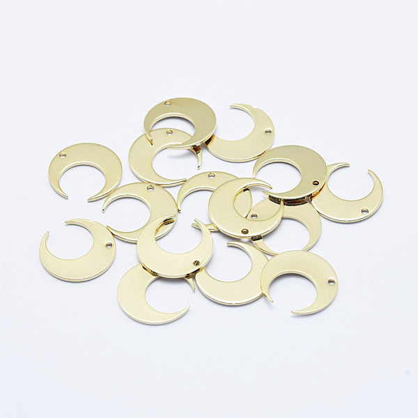 PandaHall Brass Pendant, Long-Lasting Plated, Real 18K Gold Plated, Nickel Free, Double Horn/Crescent Moon, 14x14x0.7mm, Hole: 1mm Brass...
PandaHall Brass Pendant, Long-Lasting Plated, Real 18K Gold Plated, Nickel Free, Double Horn/Crescent Moon, 14x14x0.7mm, Hole: 1mm Brass...