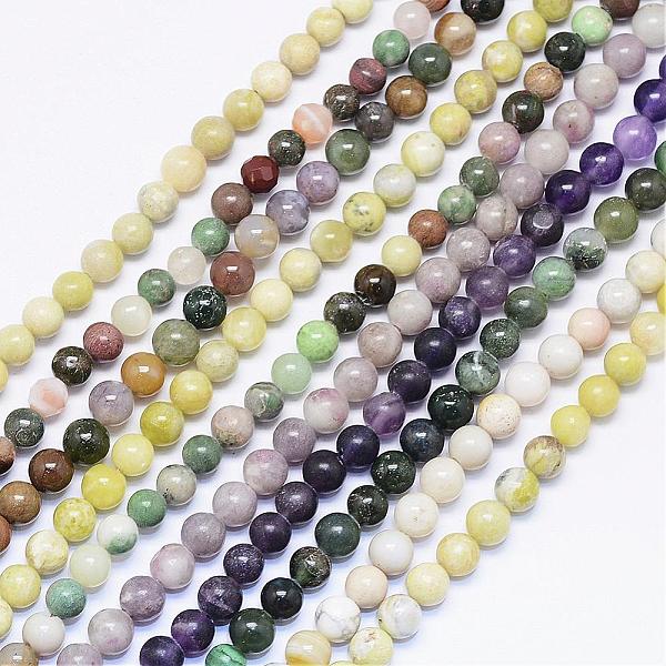 PandaHall Natural Assorted Stone Round Bead Strands, 5~6mm, Hole: 1mm, about 67pcs/strand, 15.55 inch Mixed Stone Round Multicolor
PandaHall Natural Assorted Stone Round Bead Strands, 5~6mm, Hole: 1mm, about 67pcs/strand, 15.55 inch Mixed Stone Round Multicolor
