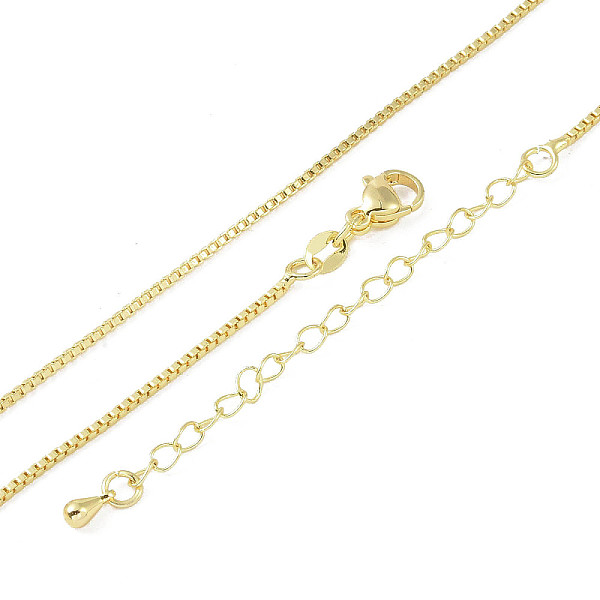 PandaHall Brass Necklace Makings, Box Chains, Real 18K Gold Plated, 19.02 inch(48.3cm) Brass
PandaHall Brass Necklace Makings, Box Chains, Real 18K Gold Plated, 19.02 inch(48.3cm) Brass