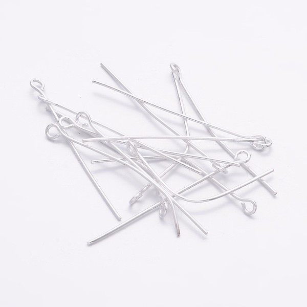 PandaHall Iron Eye Pin, Cadmium Free & Lead Free, Silver, 35x0.7mm, Hole: 2mm, about 7000pcs/1000g Iron
PandaHall Iron Eye Pin, Cadmium Free & Lead Free, Silver, 35x0.7mm, Hole: 2mm, about 7000pcs/1000g Iron