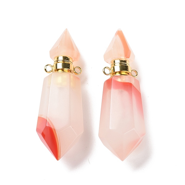 PandaHall Faceted Glass Perfume Bottle Pendants, with Golden Tone Brass Findings, Cadmium Free & Lead Free, Bottle, Salmon, 42~44x13x13mm..., Red
PandaHall Faceted Glass Perfume Bottle Pendants, with Golden Tone Brass Findings, Cadmium Free & Lead Free, Bottle, Salmon, 42~44x13x13mm..., Red