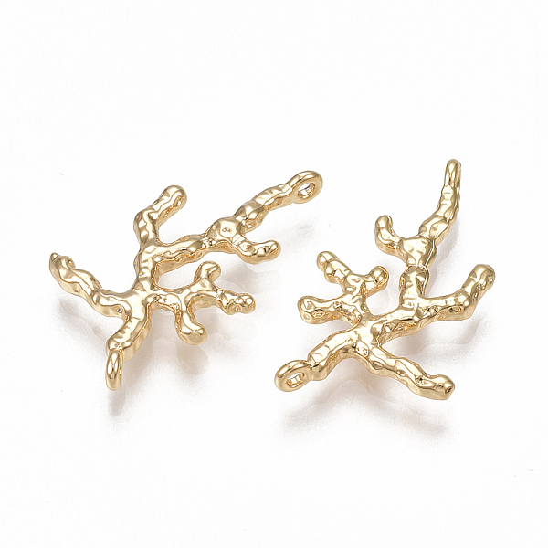 PandaHall Brass Links connectors, Branch, Nickel Free, Real 18K Gold Plated, 26x17x2mm, Hole: 1mm Brass Branch
PandaHall Brass Links connectors, Branch, Nickel Free, Real 18K Gold Plated, 26x17x2mm, Hole: 1mm Brass Branch