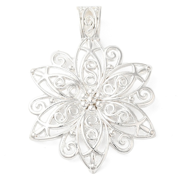 PandaHall Tibetan Style Alloy Focal Pendants, Cadmium Free & Nickel Free & Lead Free, Fancy Filigree Flower, Silver, 64x46.5x1.5mm, Hole...
PandaHall Tibetan Style Alloy Focal Pendants, Cadmium Free & Nickel Free & Lead Free, Fancy Filigree Flower, Silver, 64x46.5x1.5mm, Hole...
