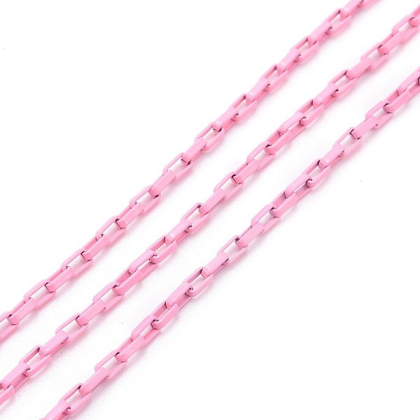 PandaHall Spray Painted Brass Cable Chain, with Spool, Unwelded, Pink, 3.5x2x1mm, 32.8 Feet(10m)/roll Brass Pink
PandaHall Spray Painted Brass Cable Chain, with Spool, Unwelded, Pink, 3.5x2x1mm, 32.8 Feet(10m)/roll Brass Pink