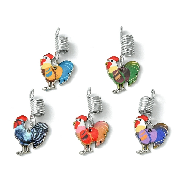 PandaHall Alloy Enamel Rooster Braiding Hair Pendants Decoration Clips, for Hair Styling, Mixed Color, 39mm Alloy+Enamel Rooster Multicolor
PandaHall Alloy Enamel Rooster Braiding Hair Pendants Decoration Clips, for Hair Styling, Mixed Color, 39mm Alloy+Enamel Rooster Multicolor