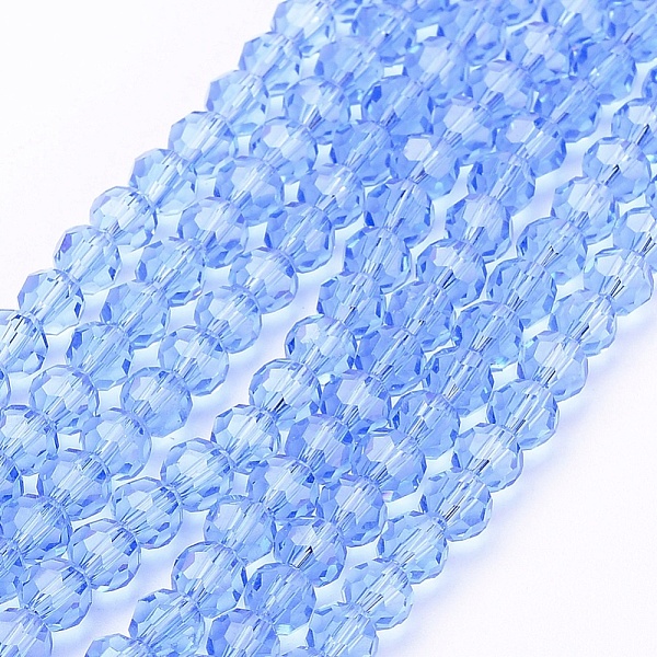 PandaHall Glass Beads Strands, Faceted(32 Facets), Round, Light Sky Blue, 4mm, Hole: 1mm, about 87~93pcs/strand, 32~33cm Glass Round Blue
PandaHall Glass Beads Strands, Faceted(32 Facets), Round, Light Sky Blue, 4mm, Hole: 1mm, about 87~93pcs/strand, 32~33cm Glass Round Blue