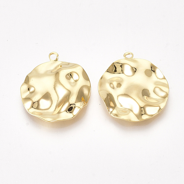 PandaHall Brass Pendants, Flat Round, Nickel Free, Real 18K Gold Plated, 22x19x2mm, Hole: 1.6mm Brass Flat Round
PandaHall Brass Pendants, Flat Round, Nickel Free, Real 18K Gold Plated, 22x19x2mm, Hole: 1.6mm Brass Flat Round