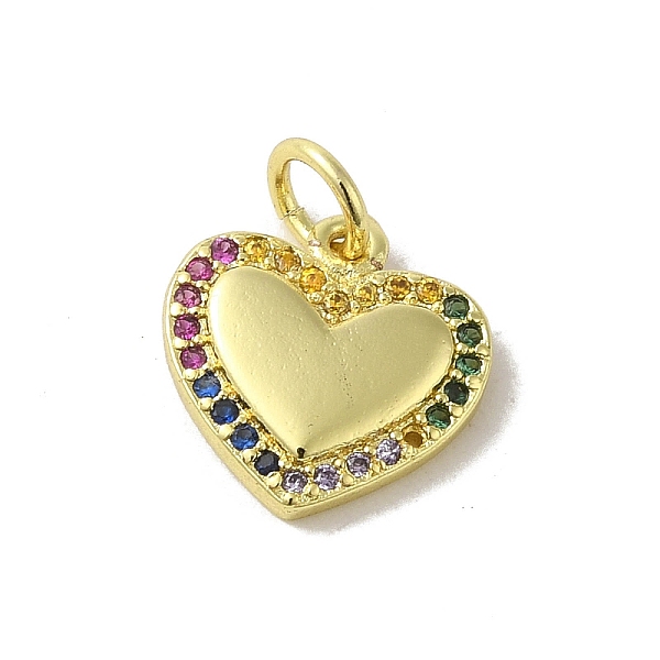PandaHall Real 18K Gold Plated Brass Pave Cubic Zirconia Pendants, with Jump Rings, Heart, Colorful, 11.5x12x2mm, Hole: 3mm Brass+Cubic...
PandaHall Real 18K Gold Plated Brass Pave Cubic Zirconia Pendants, with Jump Rings, Heart, Colorful, 11.5x12x2mm, Hole: 3mm Brass+Cubic...