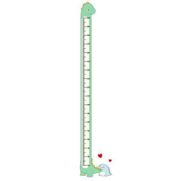 PandaHall PVC Height Growth Chart Wall Sticker, for Kids Measuring Ruler Height, Dinosaur, Light Green, 30x90cm, 2 sheets/set Plastic...
PandaHall PVC Height Growth Chart Wall Sticker, for Kids Measuring Ruler Height, Dinosaur, Light Green, 30x90cm, 2 sheets/set Plastic...