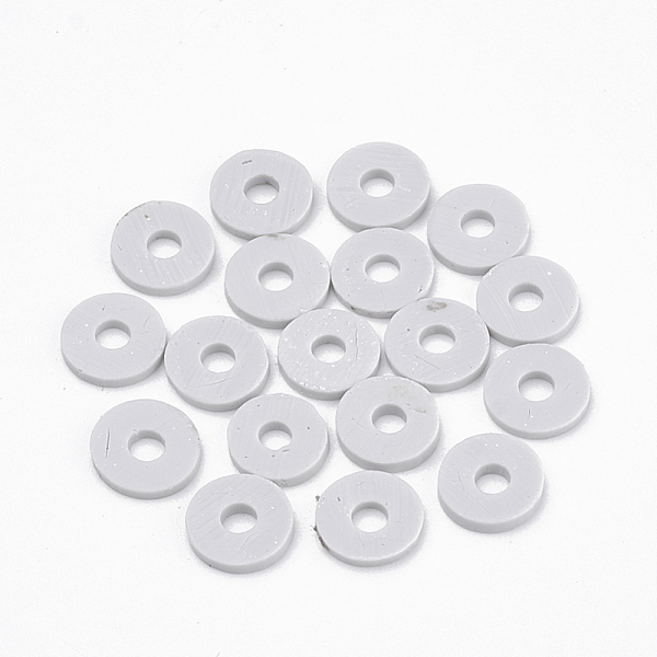 PandaHall Handmade Polymer Clay Heishi Beads, Disc/Flat Round, Light Grey, 8x0.5~1mm, Hole: 2mm, about 380~400pcs/strand, 17.7 inch Polymer..., Gray
PandaHall Handmade Polymer Clay Heishi Beads, Disc/Flat Round, Light Grey, 8x0.5~1mm, Hole: 2mm, about 380~400pcs/strand, 17.7 inch Polymer..., Gray