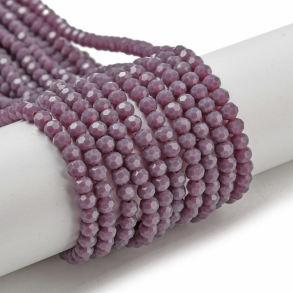 PandaHall Opaque Glass Beads Stands, Faceted(32 Facets), Round, Old Rose, 3~3.5mm, Hole: 0.6mm, about 163~166pcs/strand, 50~51cm Glass Round
PandaHall Opaque Glass Beads Stands, Faceted(32 Facets), Round, Old Rose, 3~3.5mm, Hole: 0.6mm, about 163~166pcs/strand, 50~51cm Glass Round