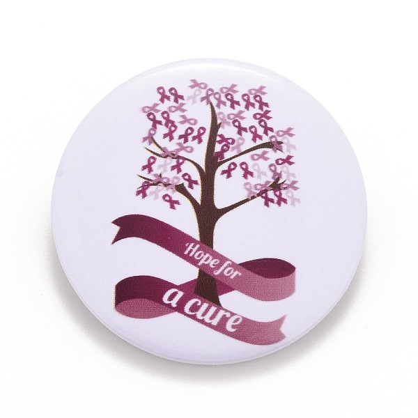 PandaHall Breast Cancer Awareness Month Tinplate Brooch Pin, Pink Flat Round Badge for Clothing Bags Jackets, Platinum, Tree Pattern, 44x7mm...
PandaHall Breast Cancer Awareness Month Tinplate Brooch Pin, Pink Flat Round Badge for Clothing Bags Jackets, Platinum, Tree Pattern, 44x7mm...