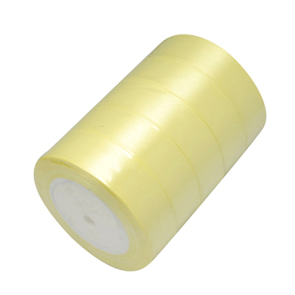 PandaHall Single Face Satin Ribbon, Polyester Ribbon, Champagne Yellow, 1 inch(25mm) wide, 25yards/roll(22.86m/roll), 5rolls/group...
PandaHall Single Face Satin Ribbon, Polyester Ribbon, Champagne Yellow, 1 inch(25mm) wide, 25yards/roll(22.86m/roll), 5rolls/group...