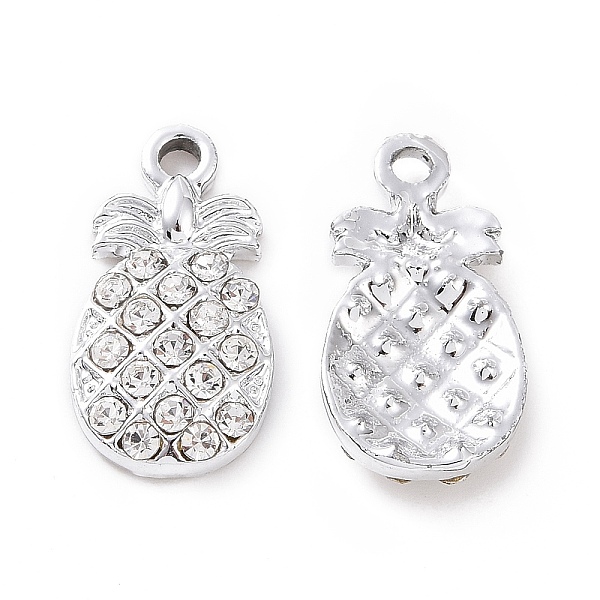 PandaHall Alloy Rhinestone Pendants, Platinum Tone Pineapple Charms, Crystal, 17x9x3mm, Hole: 1.6mm Alloy+Rhinestone Fruit Clear
PandaHall Alloy Rhinestone Pendants, Platinum Tone Pineapple Charms, Crystal, 17x9x3mm, Hole: 1.6mm Alloy+Rhinestone Fruit Clear