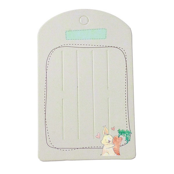 PandaHall Paper Hair Clip Display Cards, Arch Shape with Rabbit Pattern, WhiteSmoke, 12.2x7.6x0.03cm, Hole: 8.2mm Paper Rabbit White
PandaHall Paper Hair Clip Display Cards, Arch Shape with Rabbit Pattern, WhiteSmoke, 12.2x7.6x0.03cm, Hole: 8.2mm Paper Rabbit White