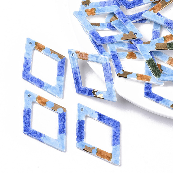 PandaHall Handmade Porcelain Big Pendants, Ornamental with Gold, Rhombus, Royal Blue, 54.5x35x2.5mm, Hole: 1.8mm Porcelain Rhombus Blue
PandaHall Handmade Porcelain Big Pendants, Ornamental with Gold, Rhombus, Royal Blue, 54.5x35x2.5mm, Hole: 1.8mm Porcelain Rhombus Blue