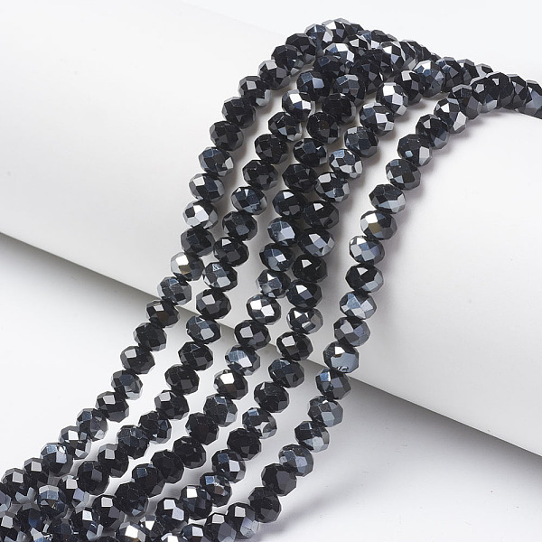 PandaHall Electroplate Opaque Glass Beads Strands, Half Gray Plated, Faceted, Rondelle, Black, 6x5mm, Hole: 1mm, about 85~88pcs/strand...
PandaHall Electroplate Opaque Glass Beads Strands, Half Gray Plated, Faceted, Rondelle, Black, 6x5mm, Hole: 1mm, about 85~88pcs/strand...