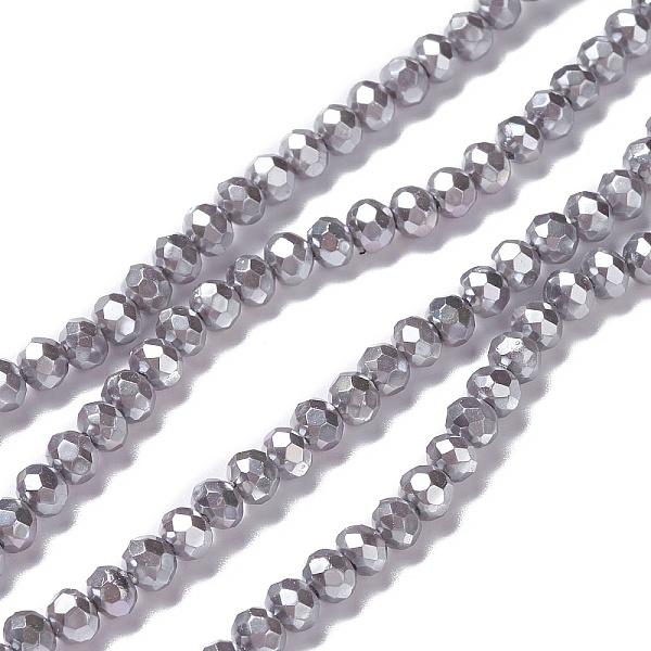 PandaHall Opaque Glass Beads Strands, Faceted, Rondelle, Gray, 4x3mm, Hole: 0.6mm, about 221pcs/strand, 31.89''(81cm) Glass Rondelle Gray
PandaHall Opaque Glass Beads Strands, Faceted, Rondelle, Gray, 4x3mm, Hole: 0.6mm, about 221pcs/strand, 31.89''(81cm) Glass Rondelle Gray