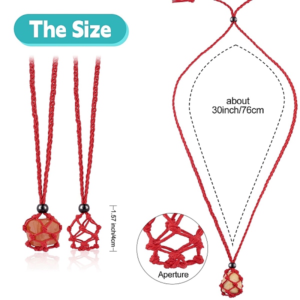 PandaHall Braided Waxed Cotton Thread Cords Macrame Pouch Necklace Making, Adjustable Glass Beads Interchangeable Stone Necklace, FireBrick..., Red
PandaHall Braided Waxed Cotton Thread Cords Macrame Pouch Necklace Making, Adjustable Glass Beads Interchangeable Stone Necklace, FireBrick..., Red