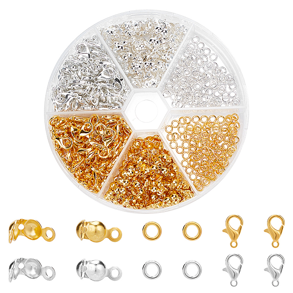 PandaHall PH Golden Silver Jewelry Making Accessories Set 160pcs Lobster Claw Clasps 200pcs End Bead Tips 200pcs 4mm Open Jump Rings for...
PandaHall PH Golden Silver Jewelry Making Accessories Set 160pcs Lobster Claw Clasps 200pcs End Bead Tips 200pcs 4mm Open Jump Rings for...