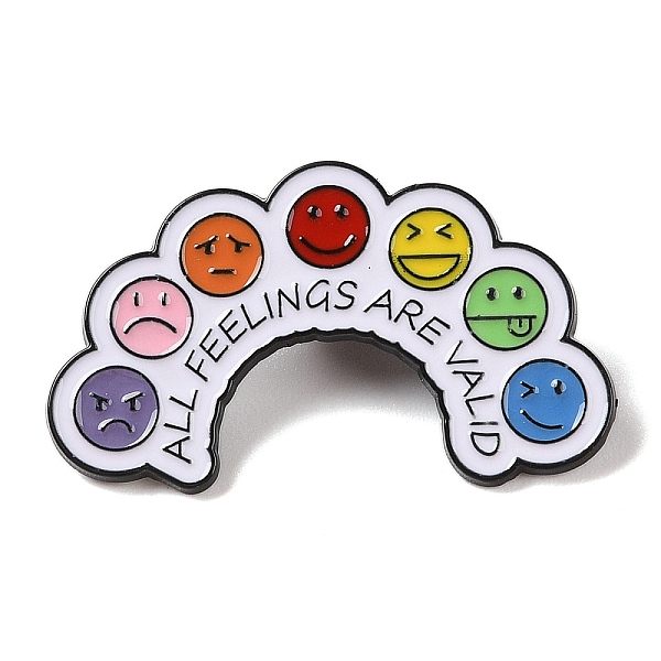 PandaHall Black Alloy Brooches, All Feelings are Valid Enamel Pins, Colorful, 24x40x1mm Alloy+Enamel Word
PandaHall Black Alloy Brooches, All Feelings are Valid Enamel Pins, Colorful, 24x40x1mm Alloy+Enamel Word