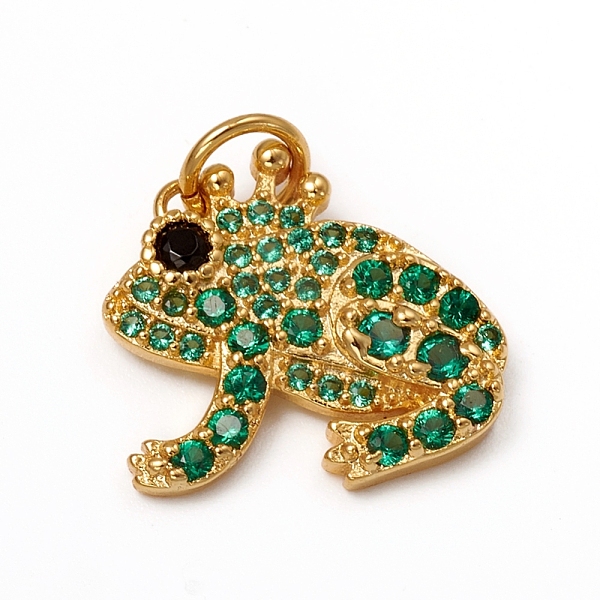 PandaHall Brass Micro Pave Green Cubic Zirconia Pendants, with Jump Rings, Long-Lasting Plated, Frog, Golden, 15x15x2.5mm, Jump Ring...
PandaHall Brass Micro Pave Green Cubic Zirconia Pendants, with Jump Rings, Long-Lasting Plated, Frog, Golden, 15x15x2.5mm, Jump Ring...