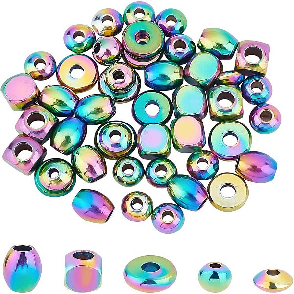 PandaHall UNICRAFTALE About 50pcs 5 Style Rainbow Stainless Steel Loose Beads Round Beads Smooth Surface Beads Metal Loose Beads for DIY...
PandaHall UNICRAFTALE About 50pcs 5 Style Rainbow Stainless Steel Loose Beads Round Beads Smooth Surface Beads Metal Loose Beads for DIY...