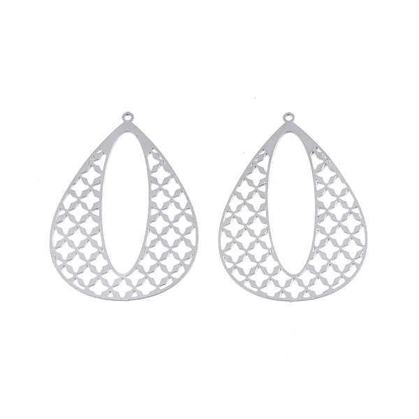 PandaHall 201 Stainless Steel Pendants, Etched Metal Embellishments, Teardrop, Silver & Green Patina, 37.5x26x0.3mm, Hole: 1mm 201 Stainless...
PandaHall 201 Stainless Steel Pendants, Etched Metal Embellishments, Teardrop, Silver & Green Patina, 37.5x26x0.3mm, Hole: 1mm 201 Stainless...