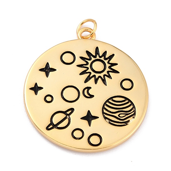 PandaHall Brass Enamel Pendants, Solar System Pendants, with Jump Rings, Long-Lasting Plated, Flat Round & Planet, Black, Real 18K Gold...
PandaHall Brass Enamel Pendants, Solar System Pendants, with Jump Rings, Long-Lasting Plated, Flat Round & Planet, Black, Real 18K Gold...