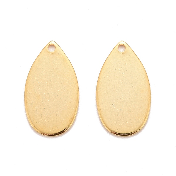 PandaHall 201 Stainless Steel Pendants, Teardrop, Real 24k Gold Plated, 18x10x0.8mm, Hole: 1.2mm 201 Stainless Steel Teardrop
PandaHall 201 Stainless Steel Pendants, Teardrop, Real 24k Gold Plated, 18x10x0.8mm, Hole: 1.2mm 201 Stainless Steel Teardrop