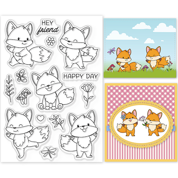 PandaHall GLOBLELAND Happy Fox Clear Stamps Flowers Butterfly Leaves Silicone Clear Stamp Seals for Cards Making DIY Scrapbooking Photo...
PandaHall GLOBLELAND Happy Fox Clear Stamps Flowers Butterfly Leaves Silicone Clear Stamp Seals for Cards Making DIY Scrapbooking Photo...