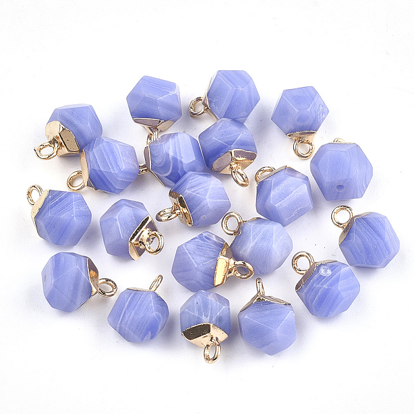 PandaHall Electroplate Natural White Jade Star Cut Round Charms, with Iron Findings, Faceted, Dyed, Golden, 11~12x8x8mm, Hole: 1.5mm Jade...
PandaHall Electroplate Natural White Jade Star Cut Round Charms, with Iron Findings, Faceted, Dyed, Golden, 11~12x8x8mm, Hole: 1.5mm Jade...