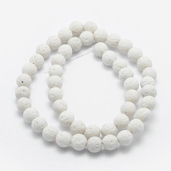 PandaHall Natural Lava Rock Beads Strands, Dyed, Round, White, 6mm, Hole: 1mm, about 62pcs/strand, 14.7 inch(37cm Lava Rock Round White
PandaHall Natural Lava Rock Beads Strands, Dyed, Round, White, 6mm, Hole: 1mm, about 62pcs/strand, 14.7 inch(37cm Lava Rock Round White