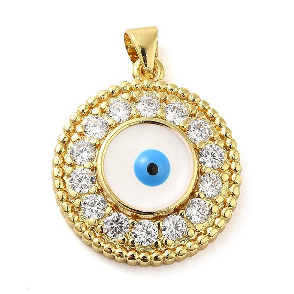 PandaHall Real 18K Gold Plated Brass Pendants, with Glass and Acrylic, Flat Round with Evil Eye, White, 23x20.5x4.5mm, Hole: 5x3.5mm...
PandaHall Real 18K Gold Plated Brass Pendants, with Glass and Acrylic, Flat Round with Evil Eye, White, 23x20.5x4.5mm, Hole: 5x3.5mm...