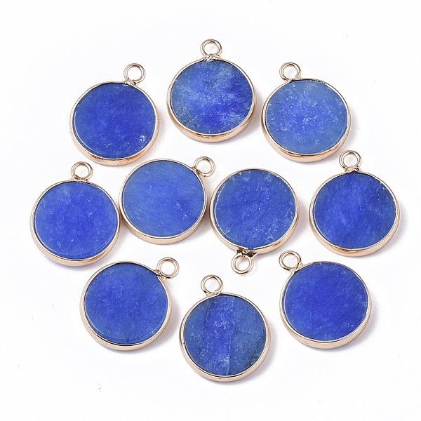 PandaHall Natural White Jade Pendants, with Golden Tone Brass Open Back Bezel, Dyed, Flat Round, Blue, 20.5x16.5x4mm, Hole: 2mm White Jade...
PandaHall Natural White Jade Pendants, with Golden Tone Brass Open Back Bezel, Dyed, Flat Round, Blue, 20.5x16.5x4mm, Hole: 2mm White Jade...