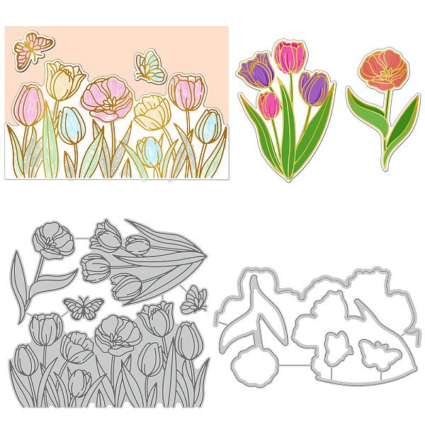 PandaHall GLOBLELAND Tulip Flower Metal Cutting Dies and Hot Foil Plate Tulip Flower Metal Die Cuts Embossing Stencils for DIY Scrapbooking...
PandaHall GLOBLELAND Tulip Flower Metal Cutting Dies and Hot Foil Plate Tulip Flower Metal Die Cuts Embossing Stencils for DIY Scrapbooking...