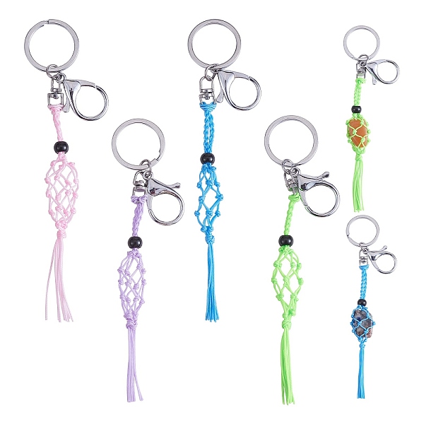 PandaHall 4Pcs 4 Colors Macrame Fringe Braided Keychain, Black Glass Bead Tassel Charm Key Ring for Handbag, Car Decoration, Lime, 17.5cm..., Green
PandaHall 4Pcs 4 Colors Macrame Fringe Braided Keychain, Black Glass Bead Tassel Charm Key Ring for Handbag, Car Decoration, Lime, 17.5cm..., Green